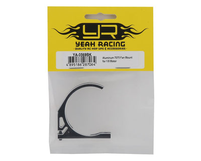 YEA-YA-0569BK Yeah Racing 1/8 Scale Motor Aluminum Fan Mount (Black)