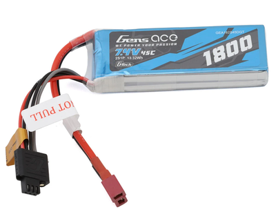 GEA182S45DGT Gens Ace G-Tech Smart 2S LiPo Battery 45C (7.4V/1800mAh) w/Deans Connector