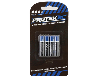 PTK-5580 ProTek RC High Voltage Rechargeable AAA NiZn Batteries (4) (1.6V/900mWh) (Mini-Z)