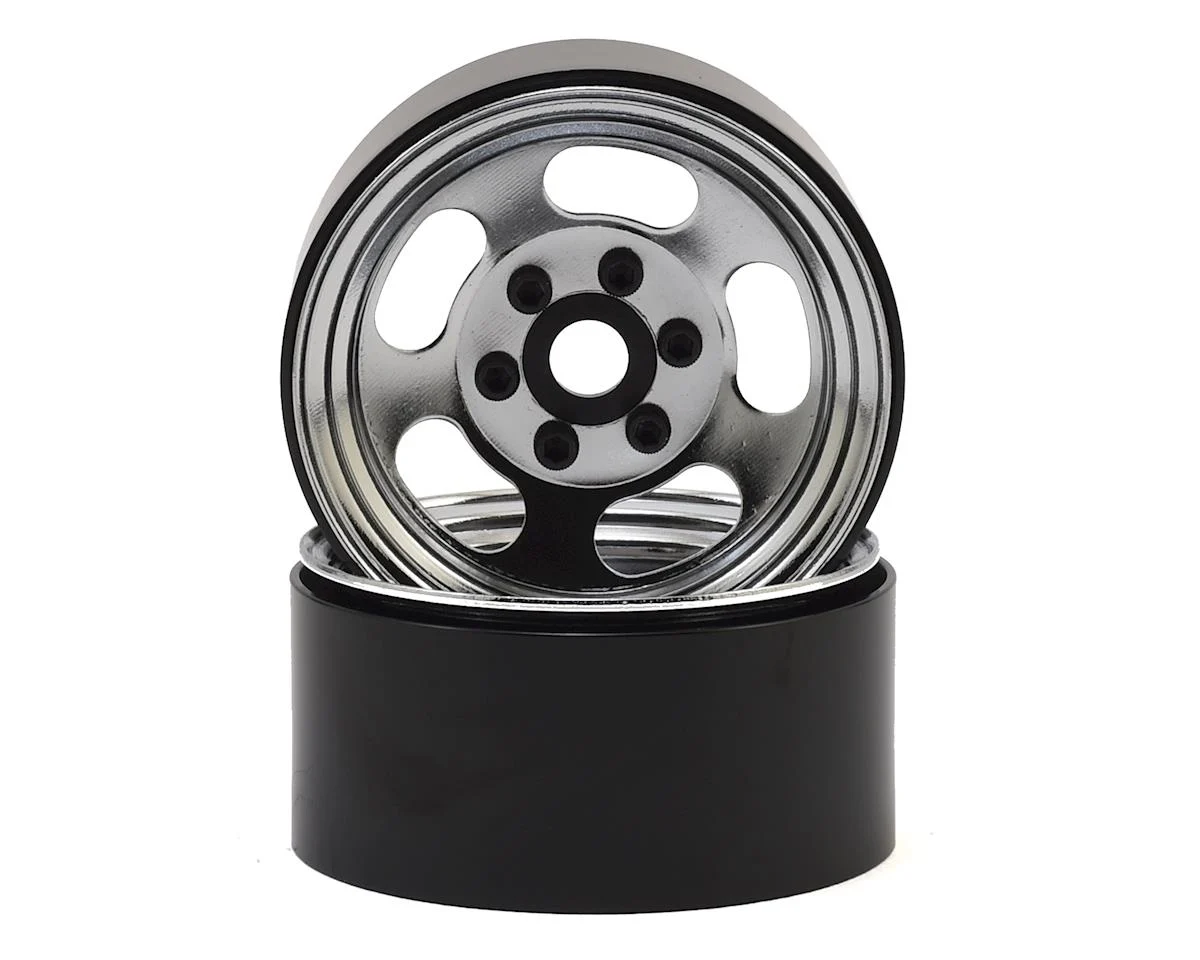 SSD00276 Slot 1.9" Steel Beadlock Wheels (Chrome)