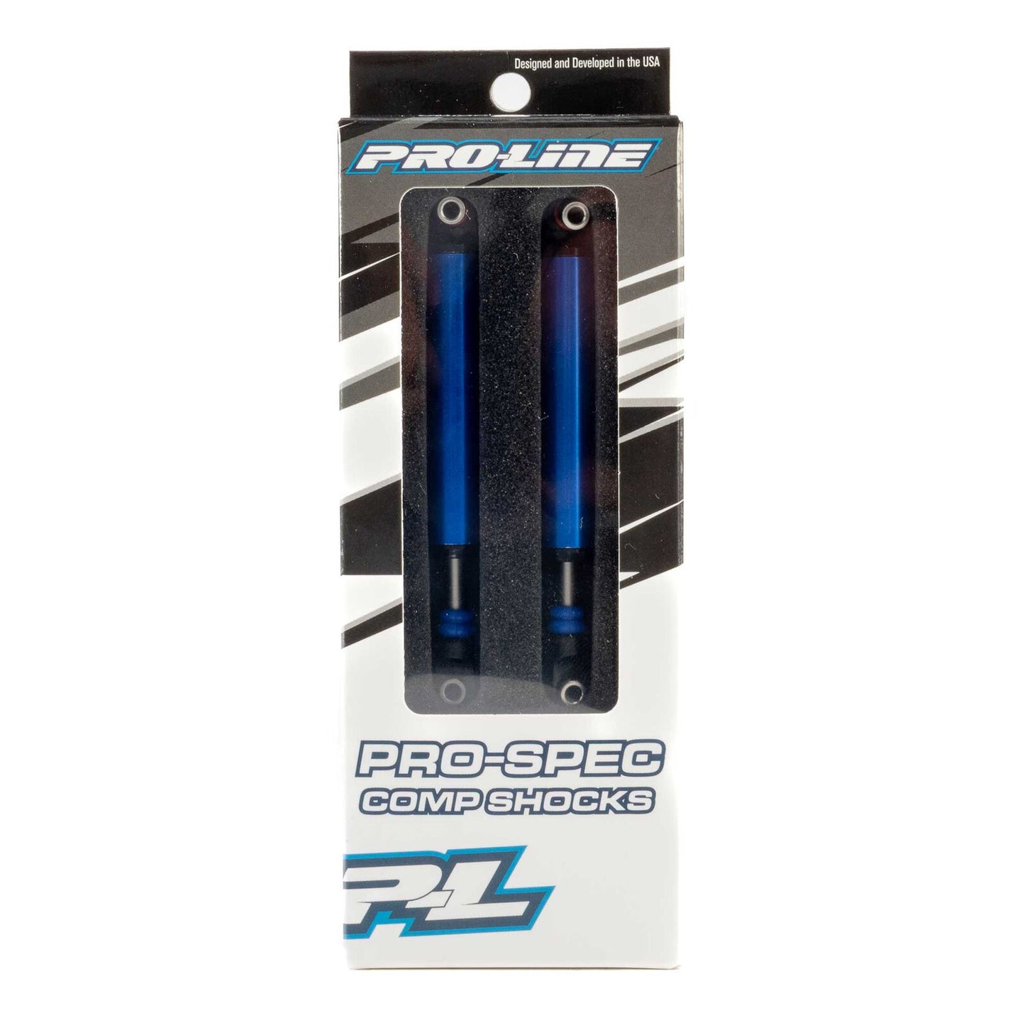 PRO641001 Proline Pro-Comp Front/Rear (97mm) Scaler Shocks Blue For 1/10 Rock Crawlers (2)