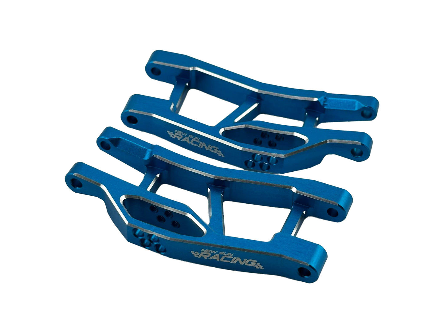 NSRMINIM007BL Aluminum Front Lower Arm Set For Traxxas Mini Maxx-Blue