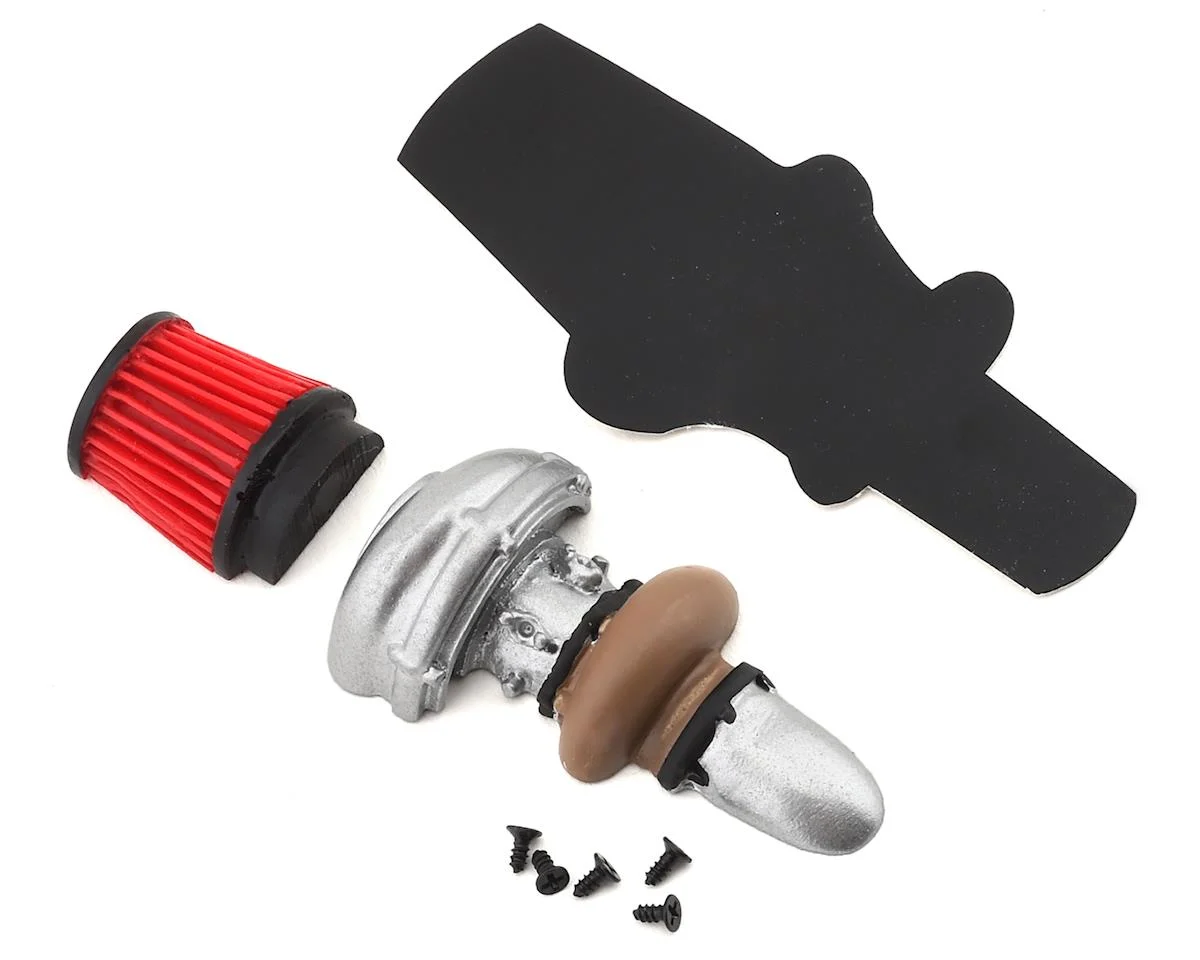 SDW-HTURCONE-RD Sideways RC Scale Drift Half Turbo w/Cone Filter (Red)