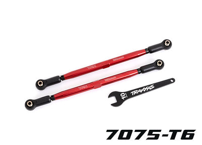 7897R Toe links, front (TUBES red-anodized, 7075-T6 aluminum, stronger than titanium) (2)