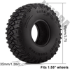 CRAW18111 INJORA 1.55" 95*35mm Soft Rubber Tires (T2020)