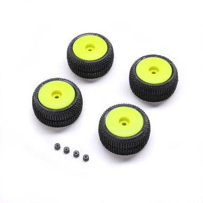 PRO2632 Blockade Tire, Pro-Line OE, Wheel, Yellow, Mounted: Micro-T