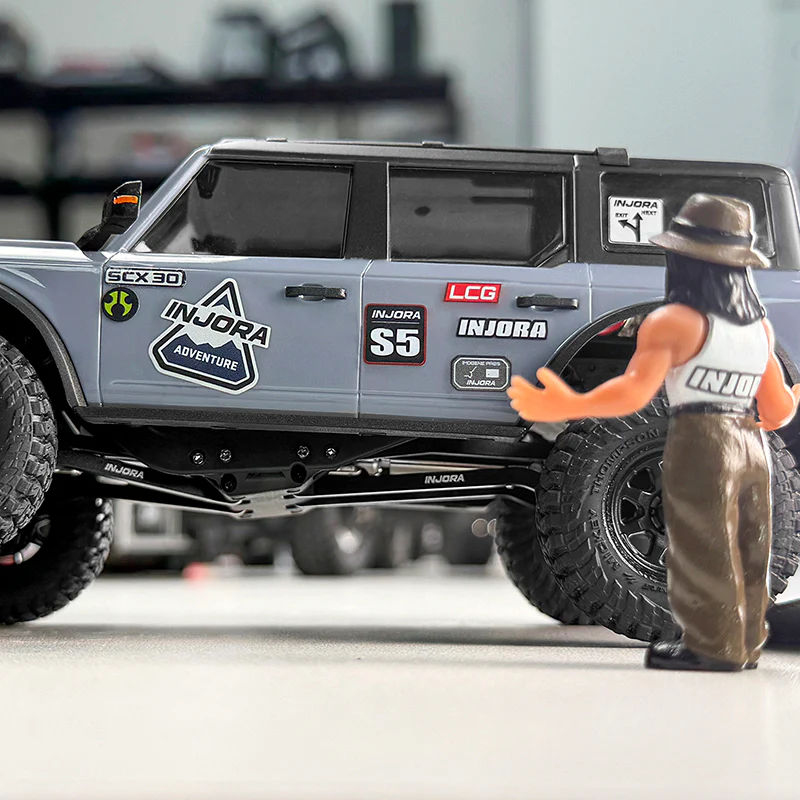 SCX30-02BK INJORA Aluminum High Clearance Chassis Links for 1/30 SCX30
