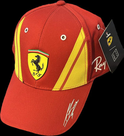 U2702 Scuderia Ferrari Hypercar Le Mans 2024 499P "50" Limited Edition Fuoco Team Hat - Red