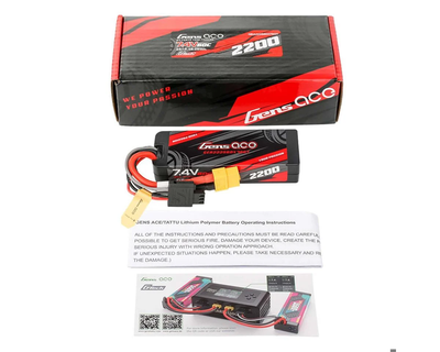 GEA222S60X76GT 2S 60C G-Tech Hardcase LiPo Battery Pack (7.4V/2200mAh) w/XT60 Connector
