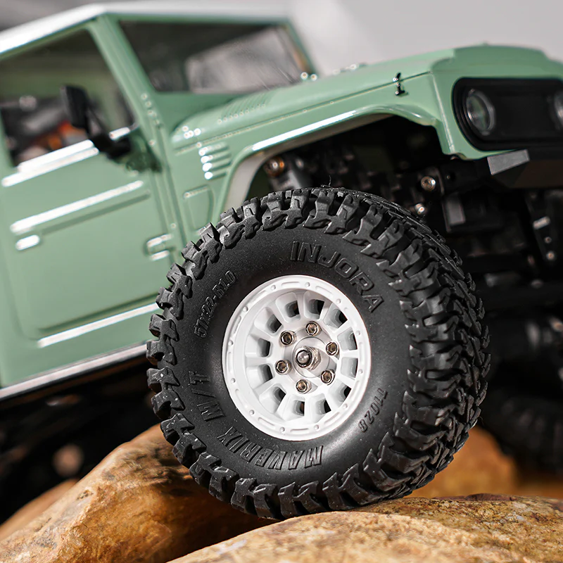 DGW-1056WH INJORA 1.0" Aluminum Wheels for Micro Crawlers (W1056) - White