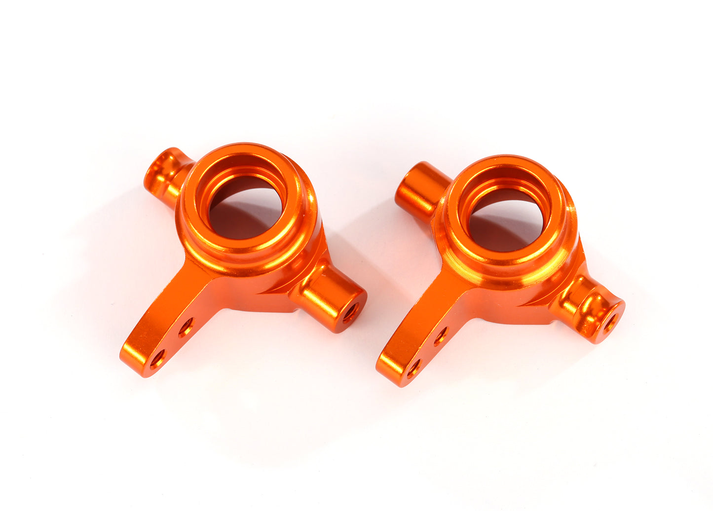 6837A Orange Aluminum Steering Blocks (L&R)