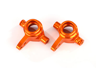 6837A Orange Aluminum Steering Blocks (L&R)
