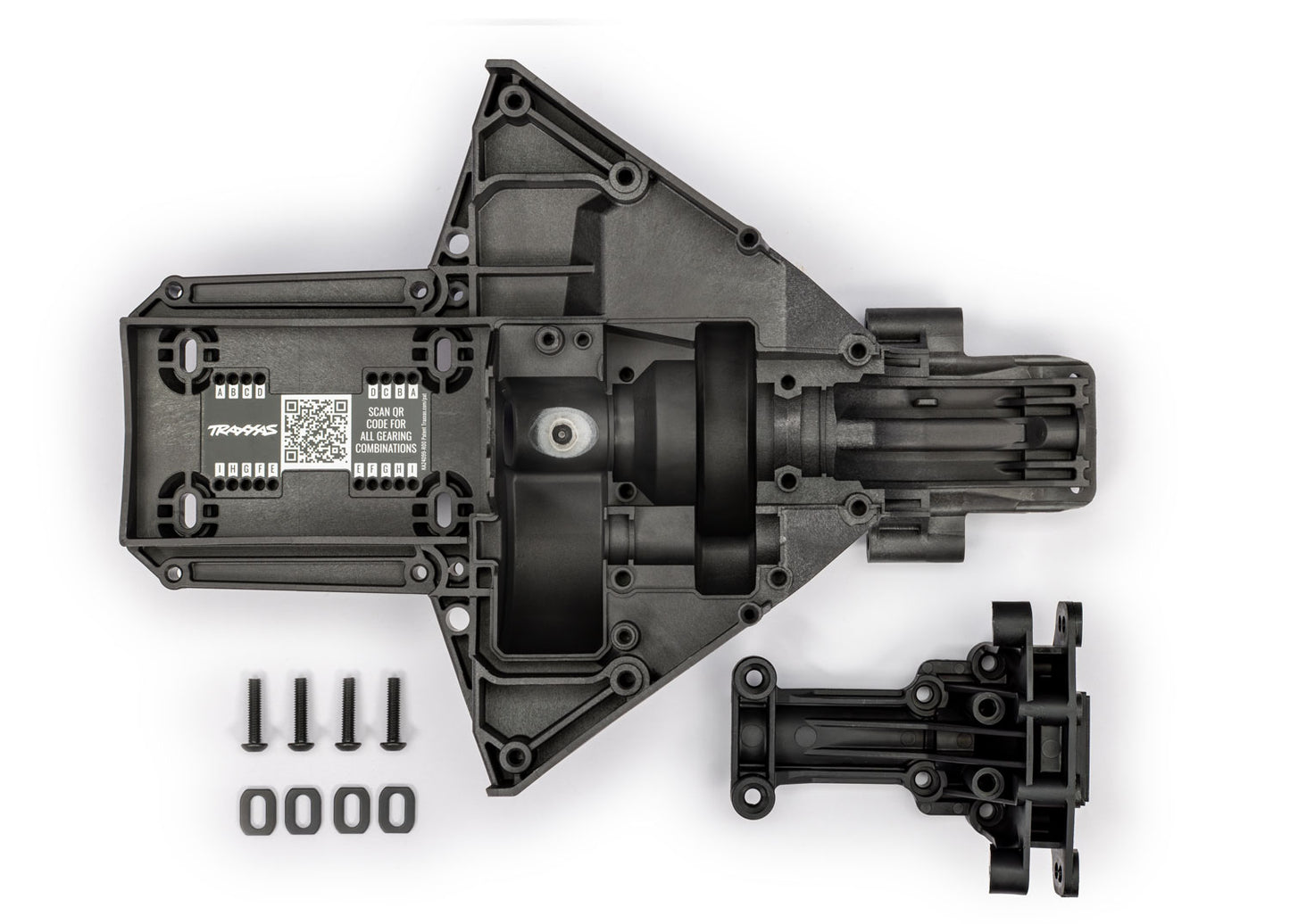 7727A X-Maxx Rear Upper and Lower Bulkhead