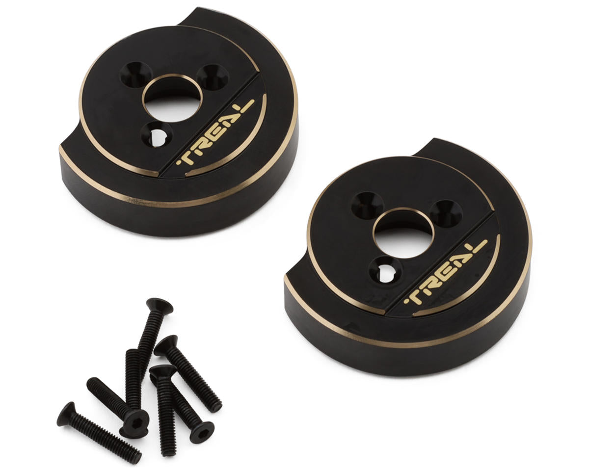 X004FBALQ9 Treal Hobby Vanquish H10 Optic Brass Rear Counterweights (2) (78.4g Each)