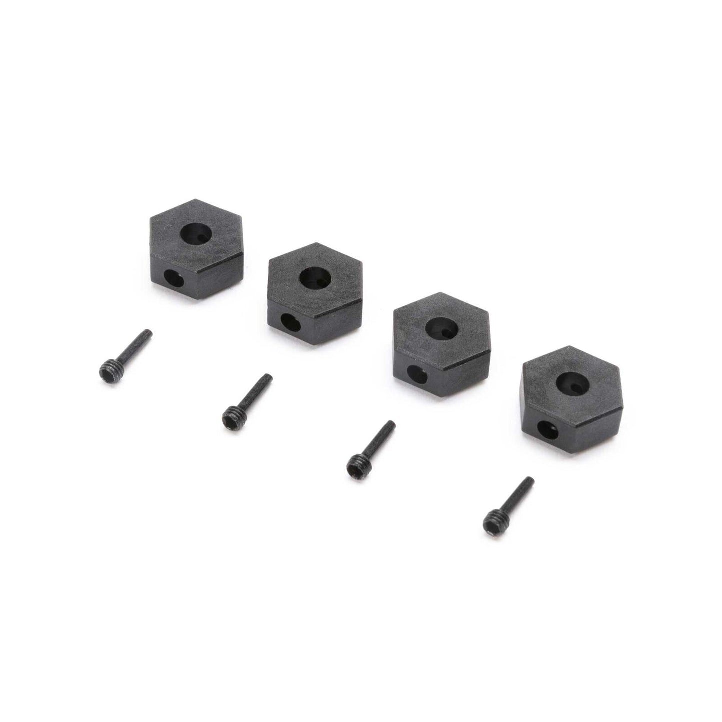 LOS212050 12mm Wheel Hex and Screwpin (4): Mini LMT