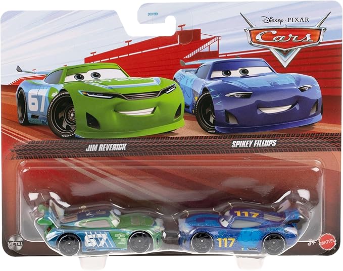 HWDXV99 JKW70 Cars 2-Pack Jim Reverick & Spikey Fillups
