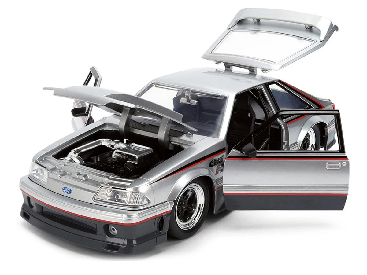 Jada 38347 1:24 1989 Ford Mustang GT Hurst Eibach – Silver – Autoworks
