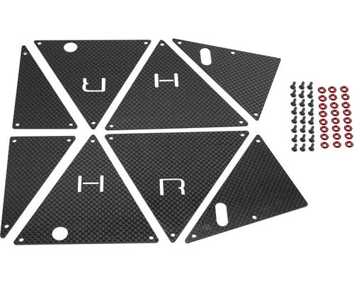 HRTUDR14G - Carbon Fiber Tube Chassis Side Inner Panels