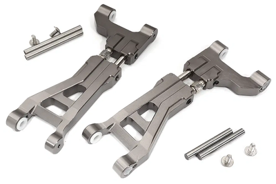 INTC31637GREY Billet Machined Upper Suspension Arms 1/10 Maxx V2 w/WideMaxx