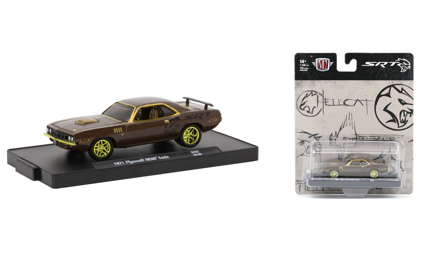 M2Machines 11228-107 1:64th Scale 1971 Plymouth Hemi Cuda CHASE