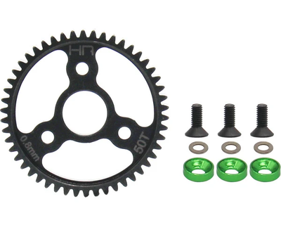 HRSJT250 - Steel Spur Gear (50t 0.8 Mod)(Green) - TRA