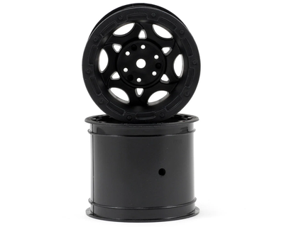 JCO3336B 12mm Hex Tense 2.2" Rear Wheels for Traxxas 2WD Truck (2) (Black)