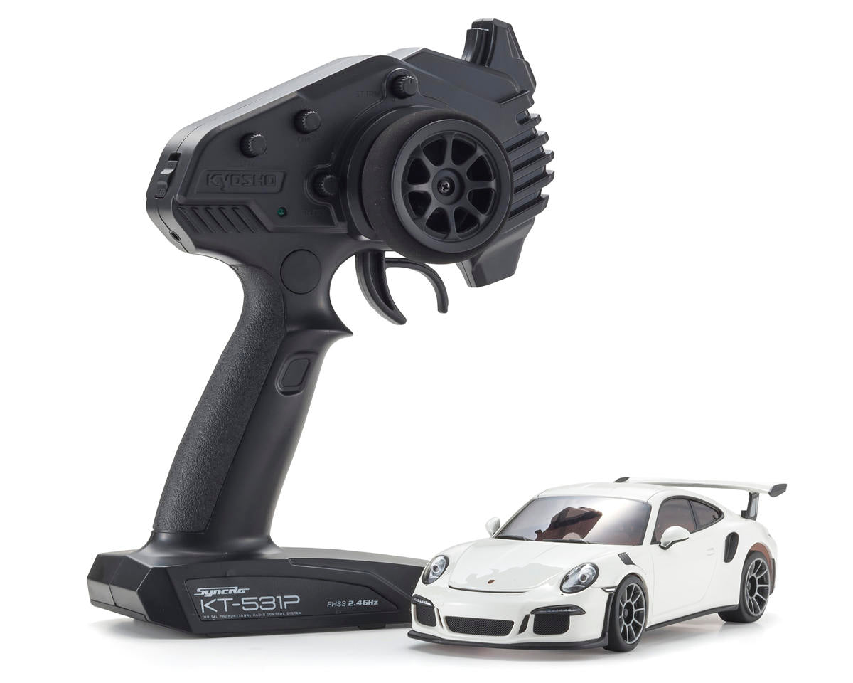 KYO32358W Kyosho MR-04 RWD Mini-Z Readyset w/Porsche 911 GT3 RS Body (White)