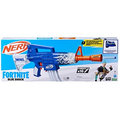 HSF4108 Fortnite Nerf Blue Shock Blaster