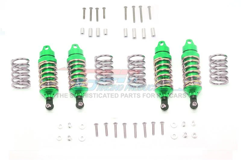 GPMRUS47580FR-G-GD-BEBK RUSTLER VXL Aluminum Front+Rear Shocks - Green