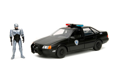 Jada 33743 1:24 HR Robocop-Ford1986 Taurus W/Robocop Figure