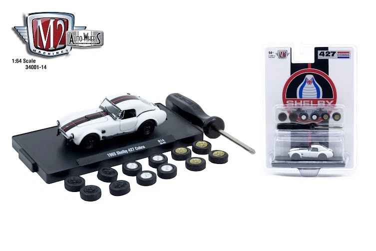 M2Machines 34001-14 1965 Shelby 427 Cobra - White/Red