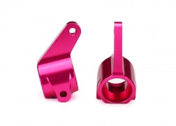 3636P  Steering blocks, Rustler®/Stampede®/Bandit (2), 6061-T6 aluminum (pink-anodized)/ 5x11mm ball bearings (4)