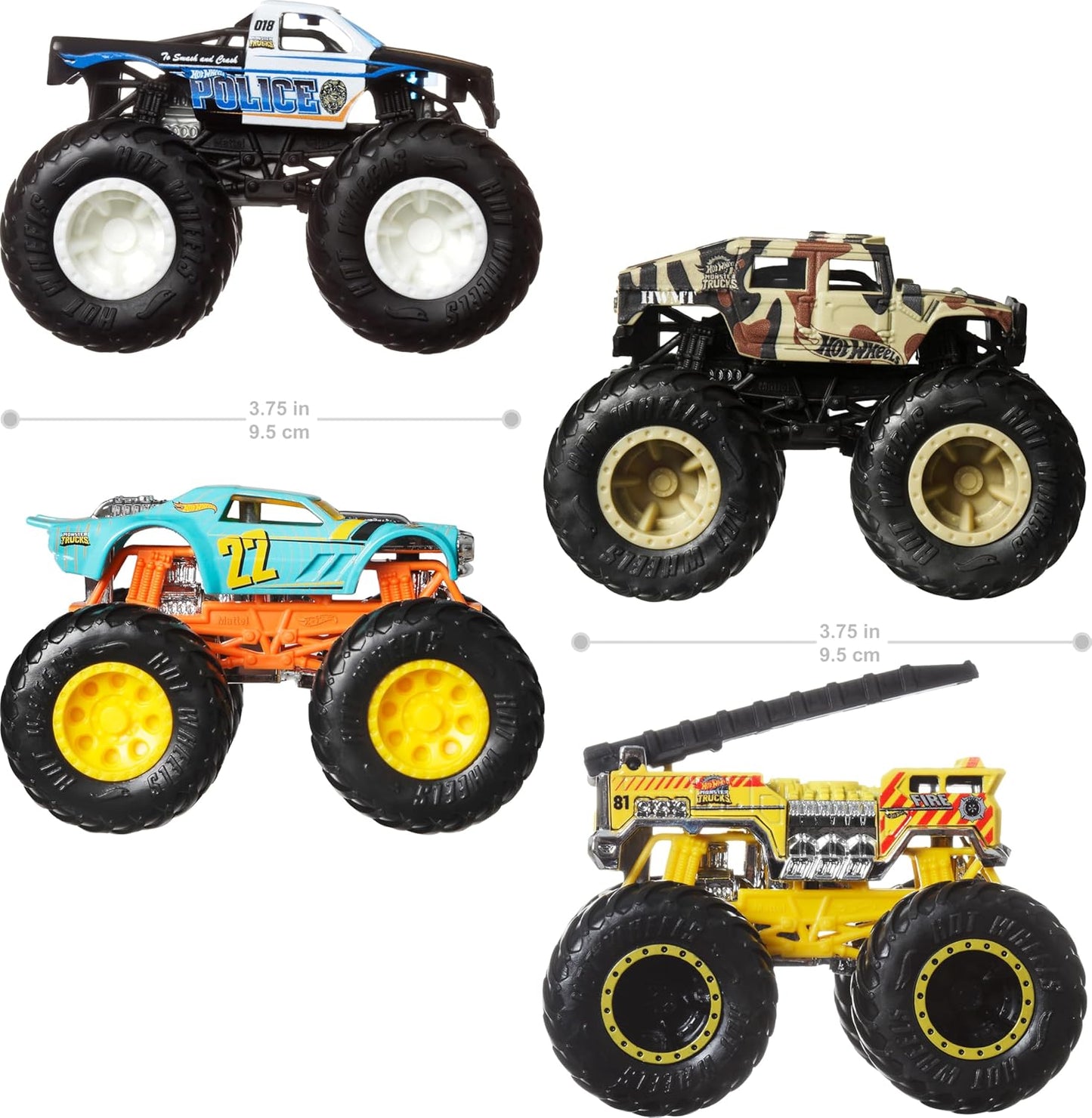 HWHWP43 HotWheels Monster Trucks Alarm Squad