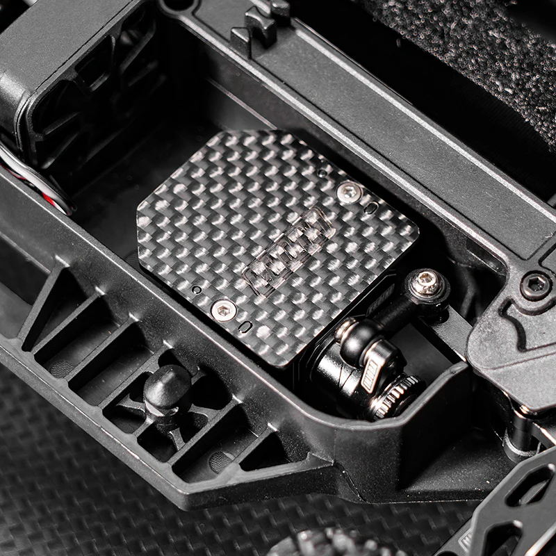GROM-12 INJORA Carbon Fiber & Aluminum Servo Mount for 1/16 Arrma Mojave Grom 1/12 Losi Nascar