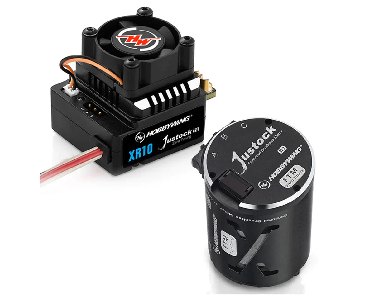 HWA38020370 XR10 Justock G3S Sensored Brushless ESC/SD G2.1 Motor Combo (10.5T)