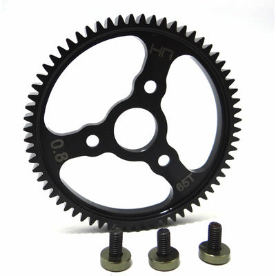 HRSERVO265 - Steel Spur Gear (65T 0.8 Mod)(Gunmetal) - TRA