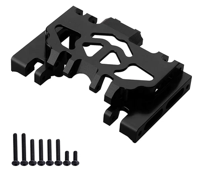 INTC31101BLACK Alloy Center Gearbox Mounting Plate Chassis Brace 1/10