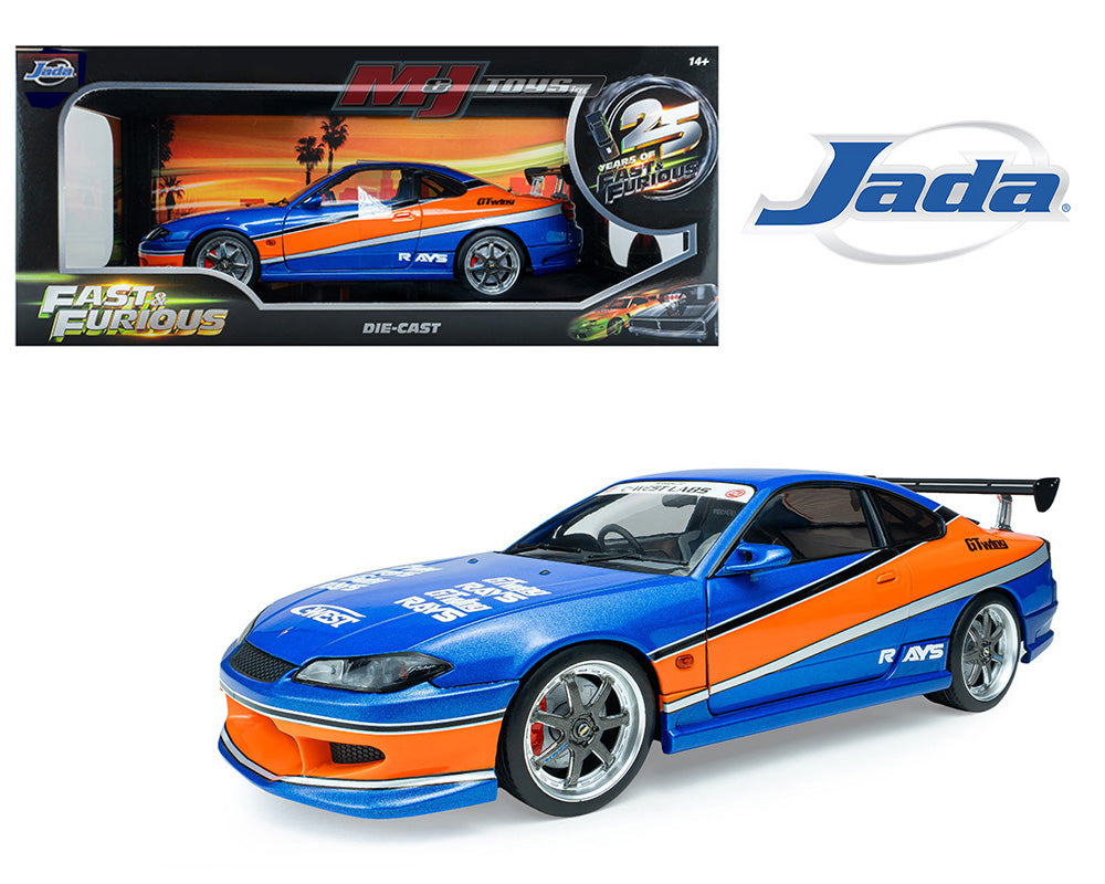 Jada 37772 1:18 Fast & Furious 2002 Nissan Silvia S15 Tokyo Drift – Blue