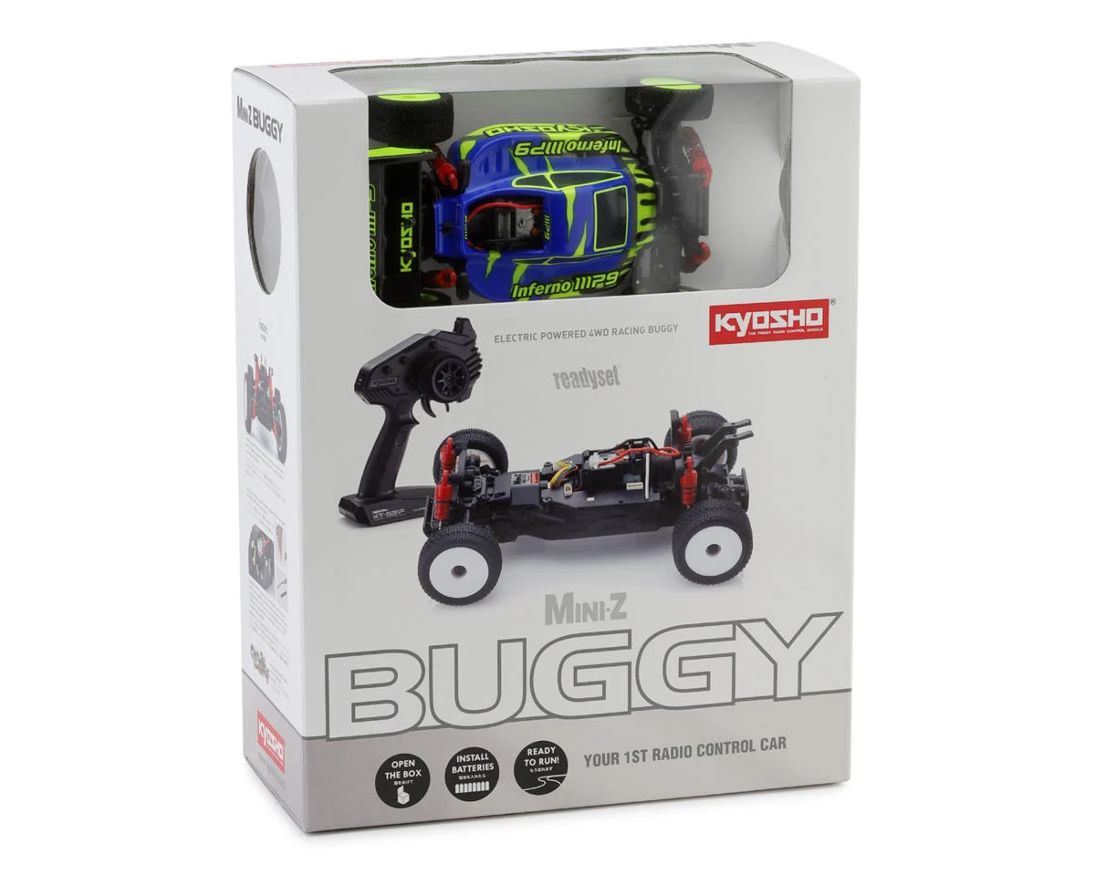 KYO32093BLY Mini-Z Buggy Inferno MP9 TKI 4WD Blue/Yellow