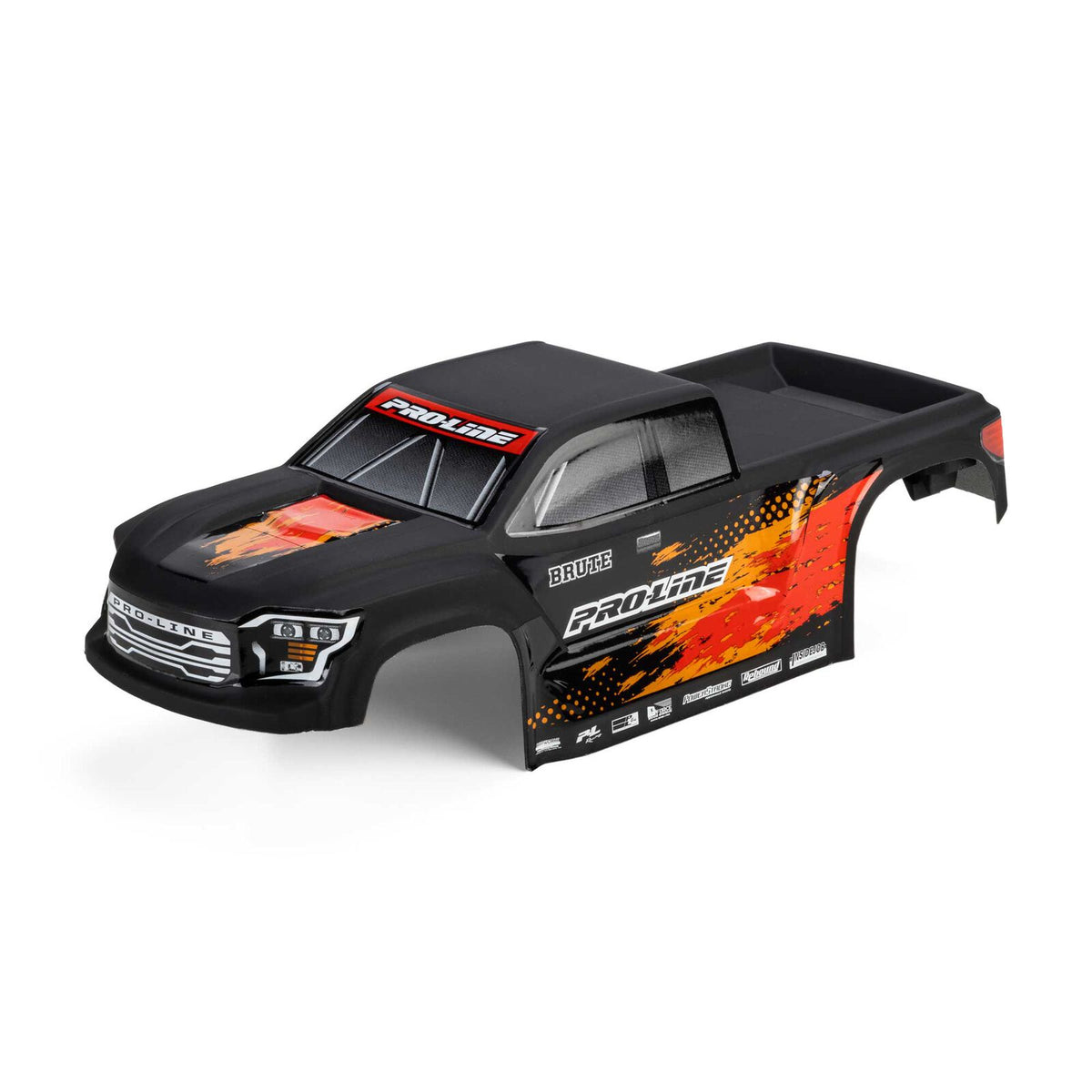 PRO368120 Pro-Line Racing 1/16 Limited Edition Pre-Cut/Pre-Painted Brute Truck Body, Matte Black: Traxxas Mini Maxx