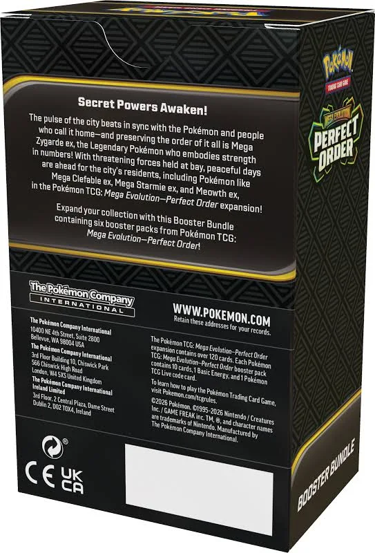 PKU10-10377-109 Pokemon Mega Evolution Perfect Order Booster Bundle