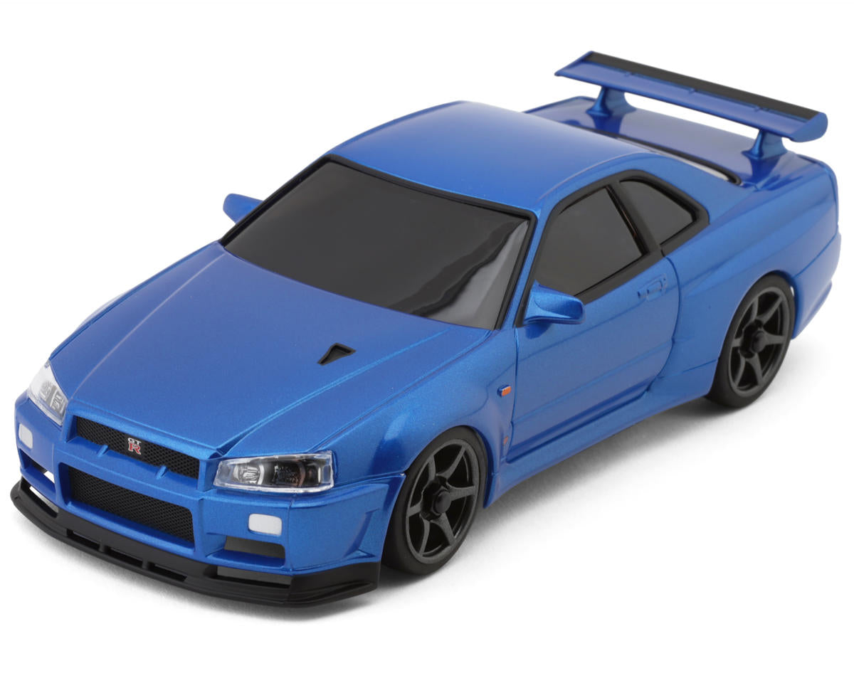 KYO32658MB Kyosho MA-020 AWD Mini-Z ReadySet w/Nissan Skyline GT-R R34 V. Spec II Nur Body (Metallic Blue)
