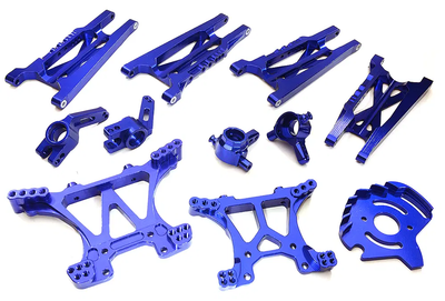 INTT8547BLUE Machined Alloy Conversion Set 1/10 4X4 (non-LCG)