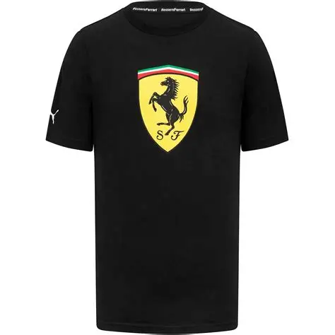 701223481 Scuderia Ferrari F1 Men's Puma Large Shield T-Shirt -