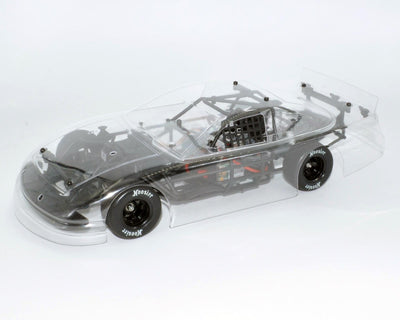 1RC1142 Racing Asphalt Late Model 1/18 Brushless RTR 2WD Oval Racer (Clear) w/2.4GHz Radio, Battery & USB Charger