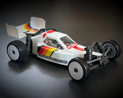 LFRE4061 Leadfinger Racing Micro-B Retro-Mod Body & Wing Set (Clear)