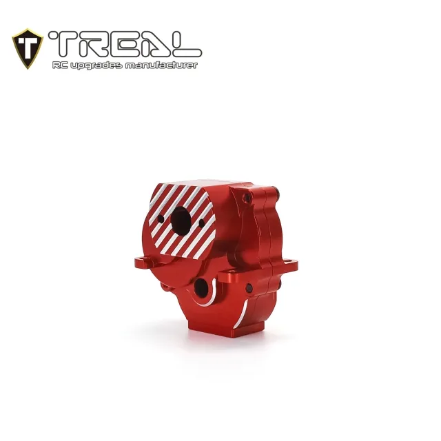 X003LAX17B TREAL Aluminum 7075 Differential Gearbox Housings for 1/18 TRX4M RC Upgrade Parts-RED