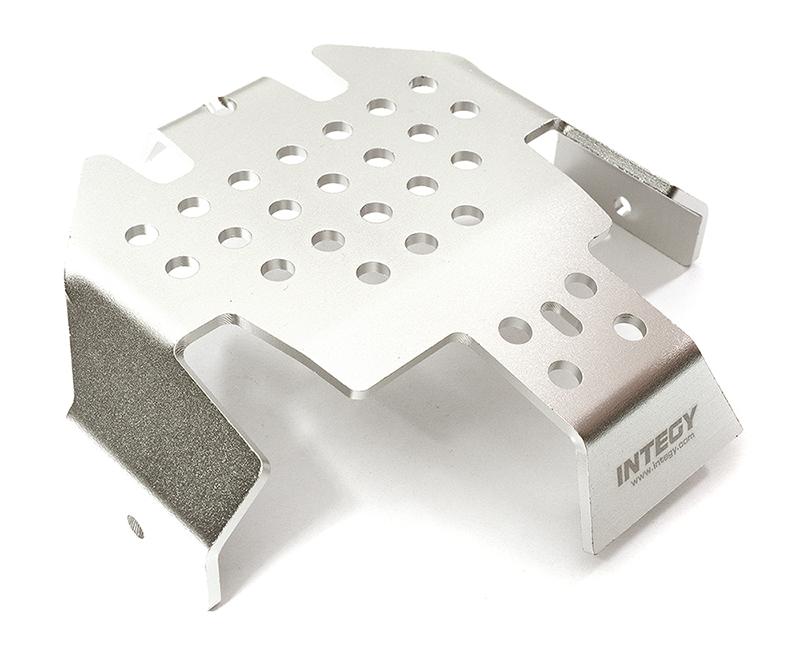 INTC28415SILVER Alloy Center Skid Plate Scale & Trail Crawler