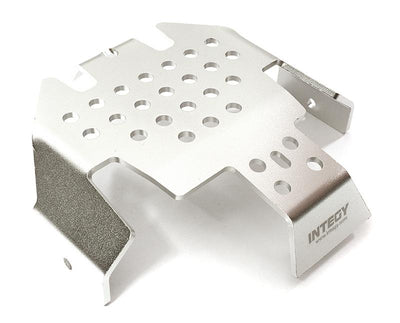 INTC28415SILVER Alloy Center Skid Plate Scale & Trail Crawler