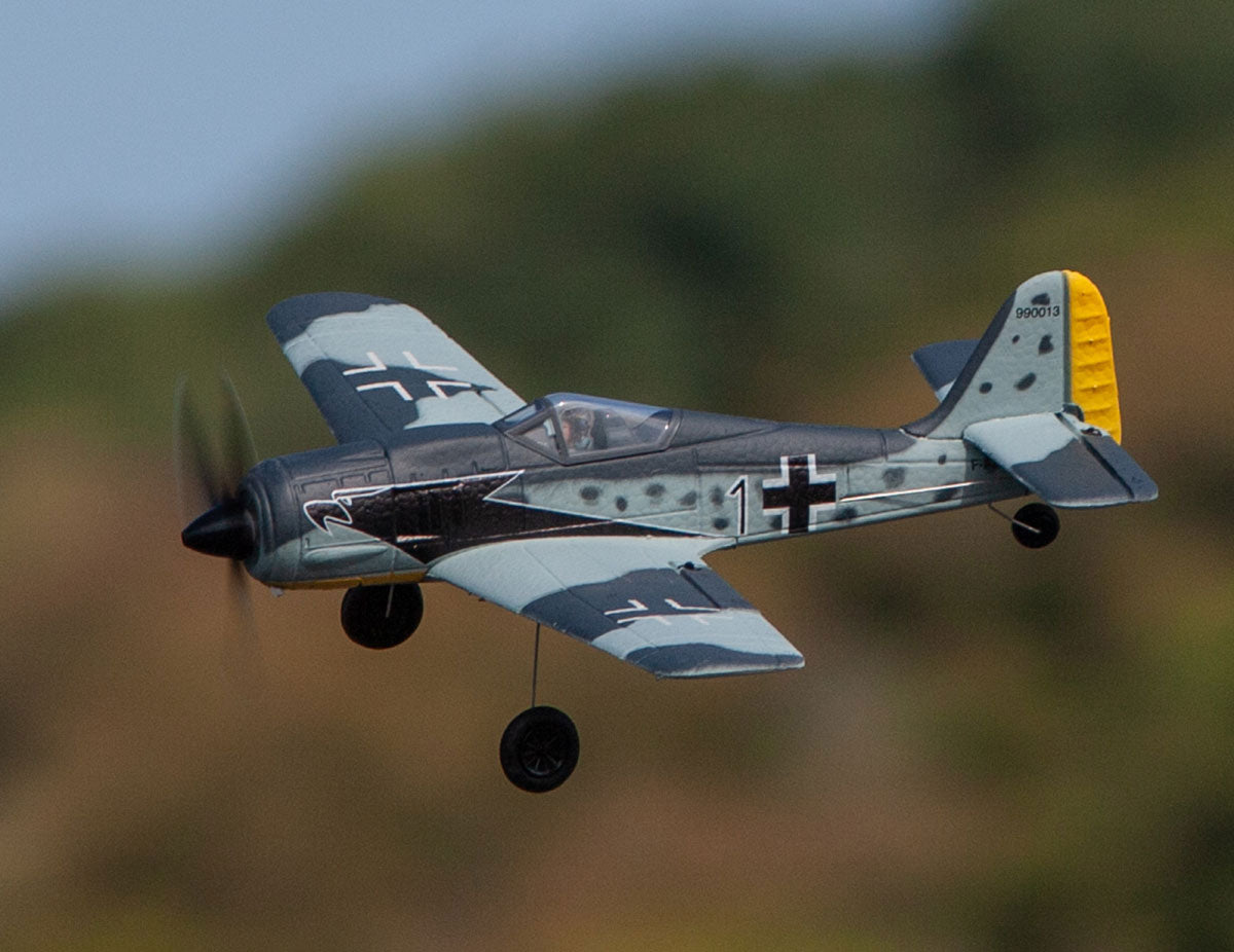 RGRA1308 Rage R/C Focke-Wulf Fw 190 Micro RTF Airplane with PASS (Pilot Assist Stability Software) System